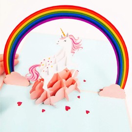 Unicorn Birthday Card, Unicorn Greeting Card, Unicorn Pop Up Card, Anniversary Card, Handmade Thank You Greeting Card, Valentines Day Card, Mothers Day Card, Baby Shower | Pop Card Express