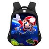 MAJEQZGY Mario 3D Gedruckter Schulrucksack für Kinder 14 Zoll Hohe
