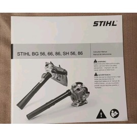 Manual Stihl  BG 56, 66, 86, SH 56, 86 Leaf Blower Owner's Manual