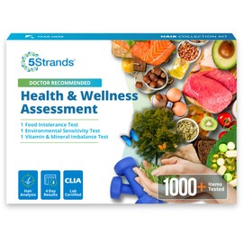 5Strands Food Intolerance, Environmental Sensitivity & Nutritional Imbalance Test, 1052 Items Tested, Gut Health & Nutrition Absorption Testing for Adults & Kids, Results in 4 Days