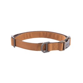 Carhartt Field Dog Collar, Fully Adjustable, Durable 600-Denier Fabric W/Reflective Wordmark for Visibility, Carhartt Brown, Large