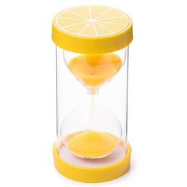 Jumbo Fruit Sand Timers for Kids – Durable, Colourful Hourglasses for Time Management and Learning – Perfect for Classrooms, Homework, Therapy, and Play (1 Min Lemon)