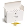 U Brands Gold Paper Clips, Office Supplies, Clear Vinyl Coated,