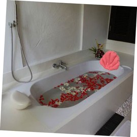 Ipetboom 3pcs Luxury Spa Pillow for Bath Inflatable Back Neck Support Suction Cup Comfortable Bathing Pillow Random Color