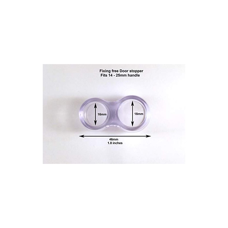 Wall Protector Door Stopper Fixing Free Bumper Guard fits 14