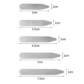 CINEE Collar Keeper, Plastic Shirt, Collar Stay, 2 Lengths, clear