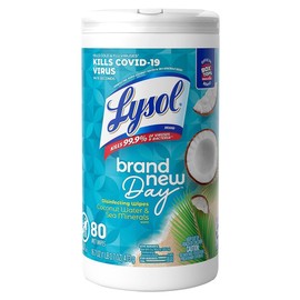 Lysol® Toallitas Desinfectantes para Superficies, Coconut & Sea Minerals de 80 pzas