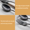 LKTDYMEG 20-Piece Black Silverware Set 18/0 Stainless Steel Silverware Set