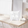 Ring Cushion Wedding Ring Holder Cushion White Bridal Pillow Carrier