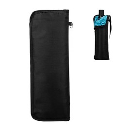 VBQFDPH Wet Umbrellas Bags for Travel Umbrellas, Thicker Chenille Super Water Absorption Compact Folding Umbrellas Sleeves Covers(13.4x5 inches, Black)