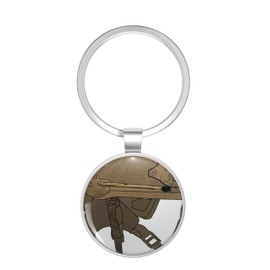BKR Graphics Bump Helmet Metal Double Sided Key Chain Keychain