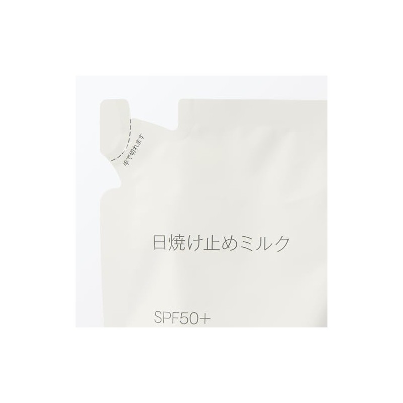 MUJI 84464966 Sunscreen Milk (For Refill), SPF50+ PA++++, 4.2 oz
