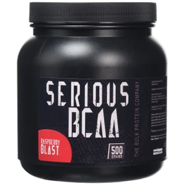 The Bulk Protein Company Serious BCAA Powder 500g, 100 Servings Pre Workout - Helps Build Muscle - Raspberry Blast