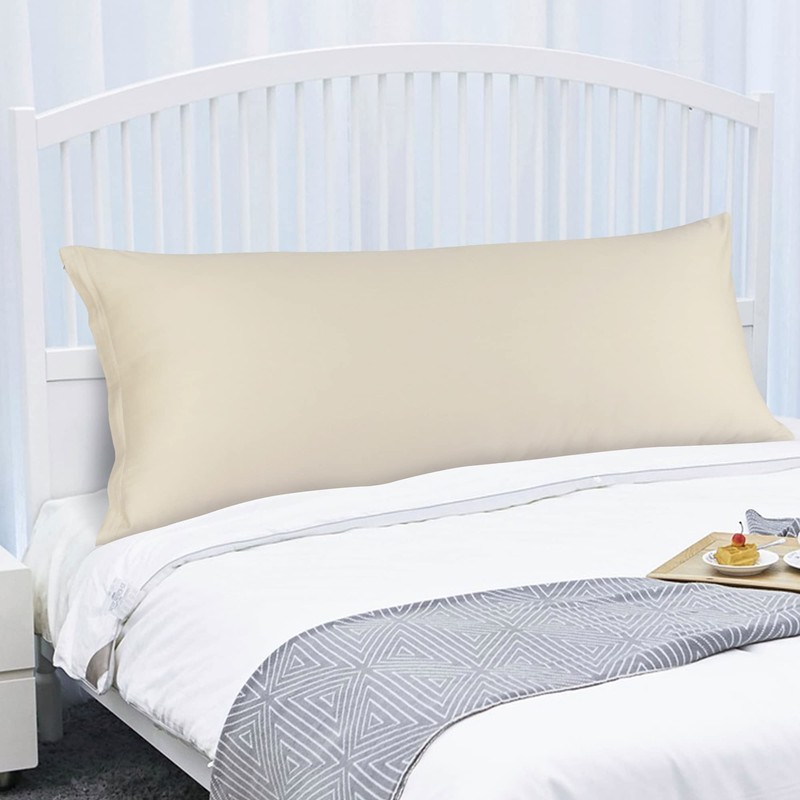 PiccoCasa Body Pillow Cover Pillowcase, 300 Thread Count, 100% Long
