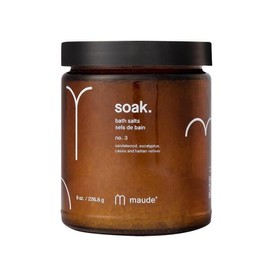 Mode Sock 모드 소크 3번 - 영양 미네랄 목욕 소금 마그네슘과 염화칼륨이 함유된 손으로 수확한 사해 피부를 부드럽게 하고 활력을 되찾아줍니다 샌달우드 & 유칼립투스 (8온스) 노트 [No. 2] Mode Soak No. 3 - Nourishing Mineral Bath Salt with Magnesium and Potassium Chloride, Hand-Harvested Dead Sea, Softens Skin and Revives Vita