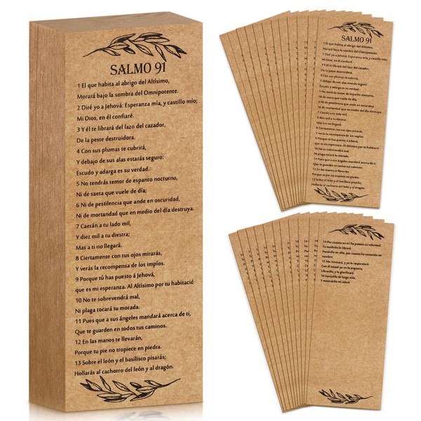 Skyygemm 100 Pcs Psalm 91 Bookmarks Bulk Christian Bible Scripture