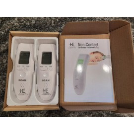 Homewell Essentials Non-Contact Infrared Thermometers 2 Pack - JXB-183 - NIB