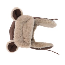 SUPVOX Cute Bear Ears Winter Hat for Adults Thickened Thermal Windproof Headgear Plush Earflaps for Outdoor Activities Fun Playful Design for Cold Weather Coffee