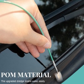 Adunsiaoto Car Long Cleaning Brush, Flexible Cleaning Brush, Pipe Cleaning Spiral, Car Sunroof Drain Cleaning Brush, Hose Brush, Pipe Brush (5 m)