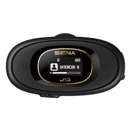 Sena J10 Motorcycle Bluetooth Communication System [Japan Limited], Black, HD Speaker (Single Set)