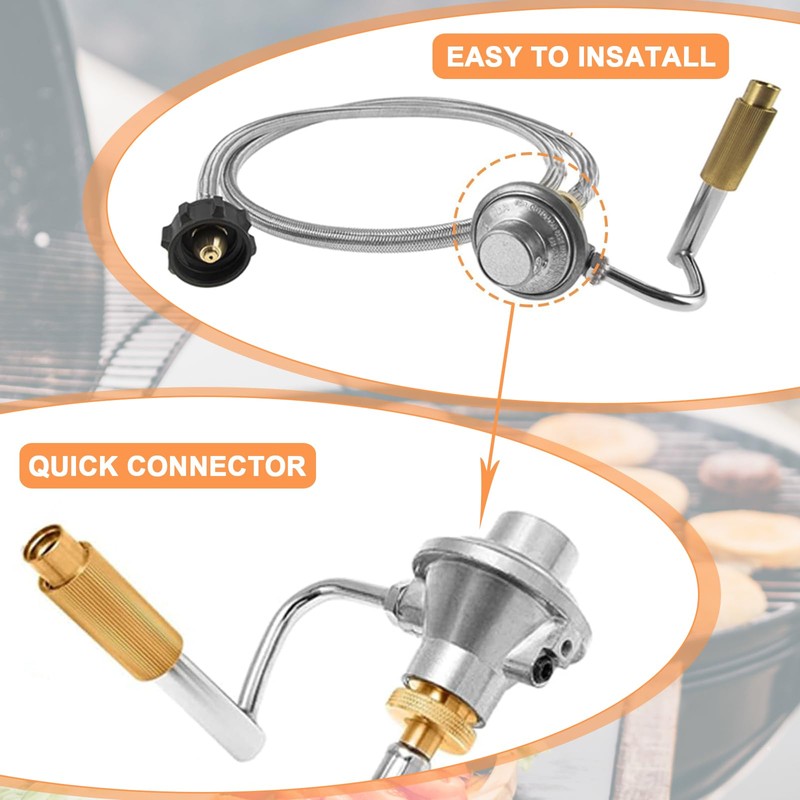 PETKAO 5010000743 Gas Regulator for Coleman Portable Sport Roadtrip Propane