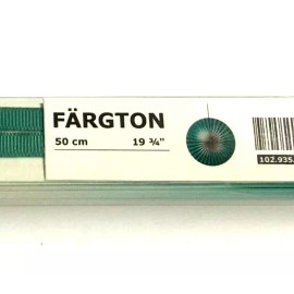 IKEA 2 x IKEA FARGTON PAPER FAN PINWHEEL HANGING PARTY WEDDING DECOR GREEN 19 3/4"