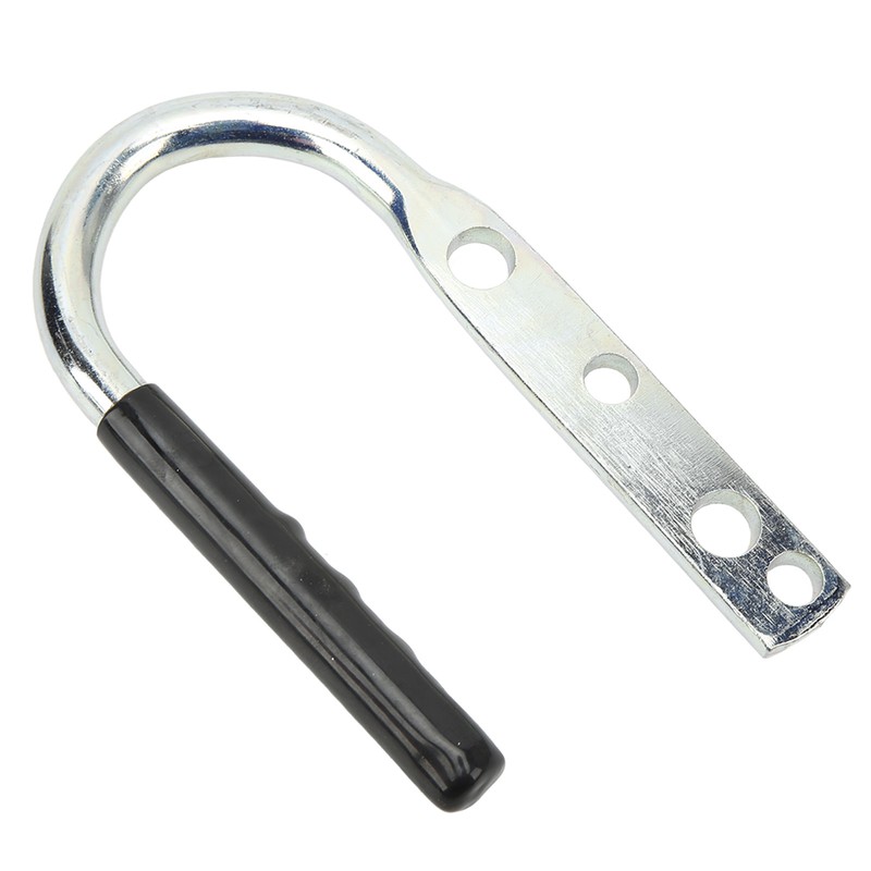Trailer Coupler Lift Handle Galvanized Steel Rubber Tongue Handle for