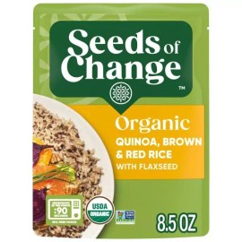 Seeds of Change Organic Quinoa Brown Red Rice with Flaxseed 8.5 oz Pack of 6