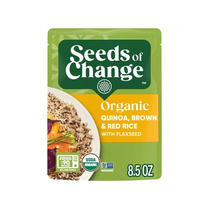 Seeds of Change Organic Quinoa Brown Red Rice with Flaxseed
