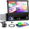 [4G+64G] 7 Inch Flip Out Android Car Radio with Wireless