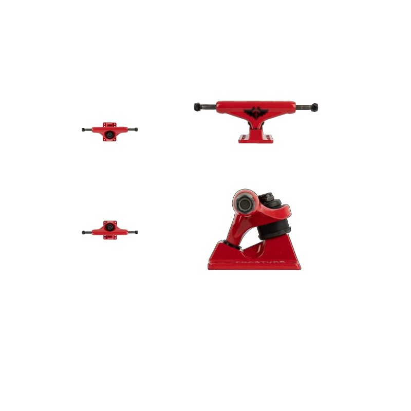 Fracture Wings V2 Skateboard Trucks - Red