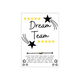 Yellow Dream Team, Team Gift, Team Insperation Gift, Team Appreciation, Employee Gift, Work Gift, Sports Gift, Team Bracelet, Team Wish Bracelet