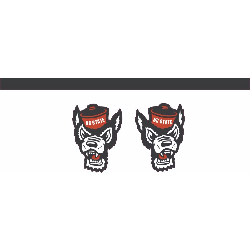 NC State Inspired Full Size Football Helmet Decals