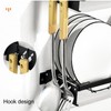 Kitchen Wall Mounted Tableware Holder Drain No Punching Drainage Flatware