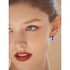 Yienate Crystal Teardrop Stud Earrings Instructions Ruby / Sapphire Water