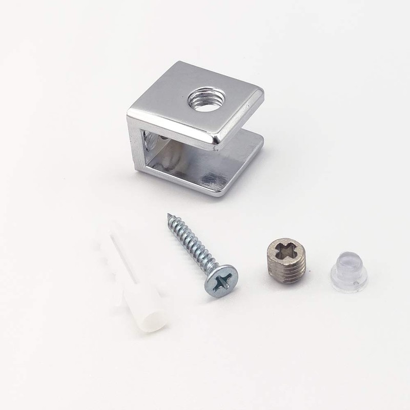 Glass Shelf Bracket Glass Clamp Holder Adjustable Clamp Shelf Clip