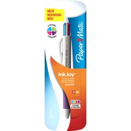 Paper Mate Inkjoy Quatro Retractable Ball Pen Medium Tip 1.0mm - Assorted Fun Colours
