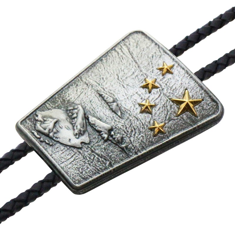 Bowties.jp prt0214 Silver Ocean Star Loop Tie Necklace Polar Tie