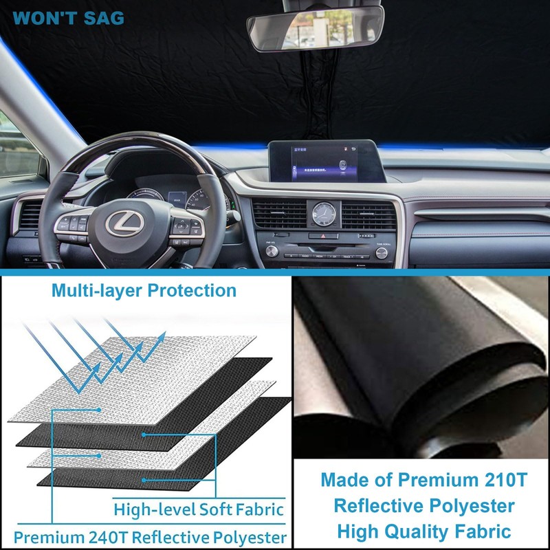 Car Windshield Sun Shade for Lexus RX 2016-2022 Accessories Lexus