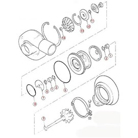 Turbo Rebuild Repair Kit for SAAB 900 87-94 Year VOLVO 740 760 Bonded Mitsubishi TD05 TD06 12B Turbocharger