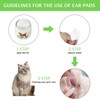 2 Ear Wipes for Dogs | 100 Cleansing Pads for