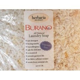 Herbaria Burano Laundry Soap 5 pounds. Handcrafted All-Natural Fragrance-Free. Enjoy Our Soaps and Other Skin-Friendly Products.