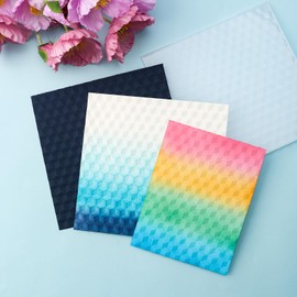 3D Embossing Folder Floral Three-Dimensional Triangle Plastic Embossing Texture Fades Folders Template for Card Making Scrapbooking and Other Paper Crafts, Scrapbooking Paper Craft Album Stamps DIY