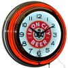 15" Iron City The Beer Drinker's Beer Double Neon Clock
