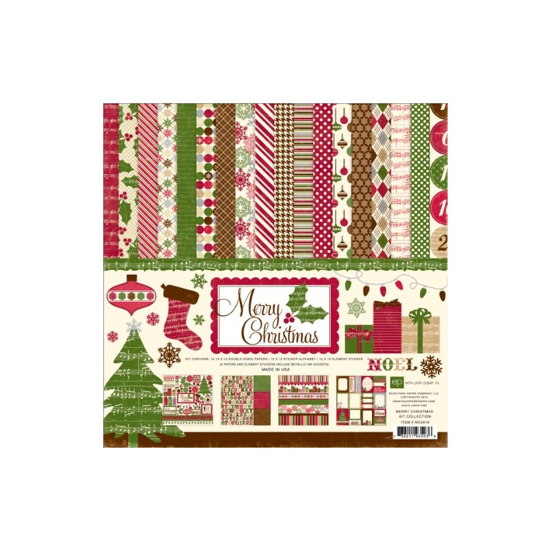 Echo Park Merry Christmas Kit Collection