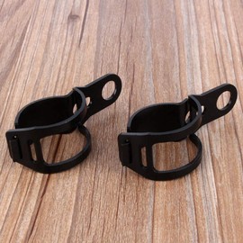 ANCLLO Motorcycle Turn Signal Handlebar Mount Black Turn Signal Light Motorcycle Fork Clamp Bracket 30-43mm