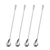 Vxcbad Set of 4 Long Spoons, Bar Spoons, Cocktail Spoons,