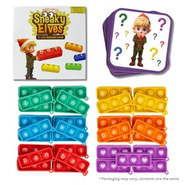 The Fidget Game The Fidget Game Sneaky Elves, CVC Sight Words Game, Pop Sensory Toy to Learn and Spell, Educational Kindergarten Classroom Activities, Multisensory Reading and Phonics Flash Cards for Kids 3+ Years