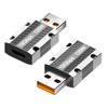 WLGQ USB C Female to USB 3.1 Male Adapter, Zinc