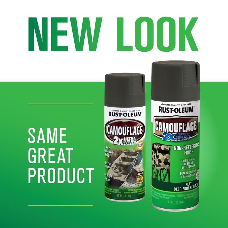 Rust-Oleum 279175-6PK Camouflage 2X Ultra Cover Spray Paint, 12 oz,